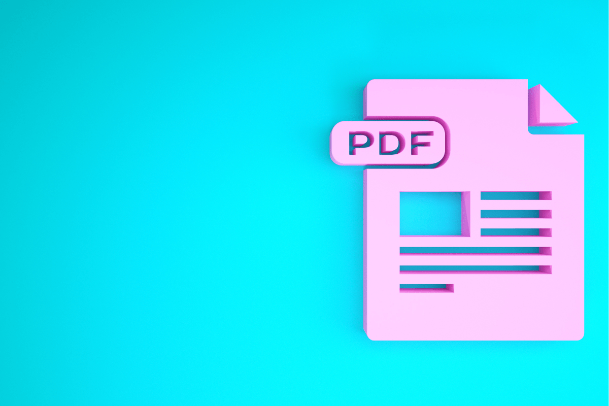 A pink document embeds a pdf.