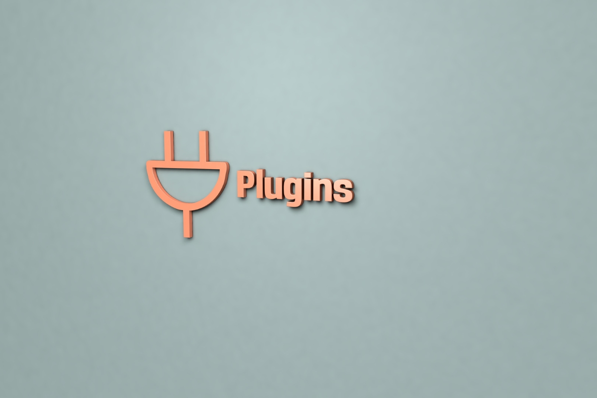 A logo with the word "plugs" designed for WordPress challenges.