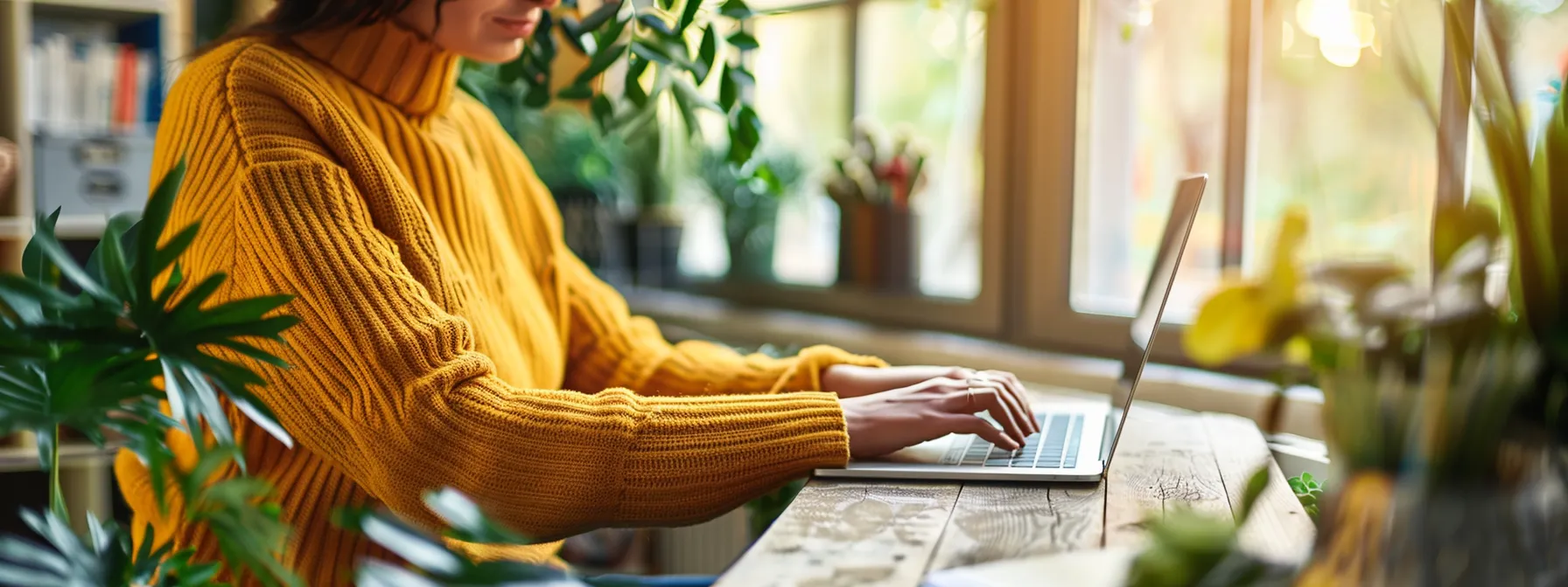 a person in front of a laptop using wordpress