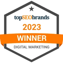 Top SEO brands 2023 winner in digital marketing services.