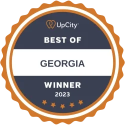 Upcity best of Georgia winner 2023 for marketing services and business marketing solutions.